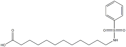 12-(Phenylsulfonylamino)lauric acid Structure