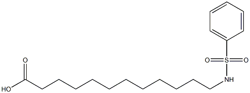 12-(Phenylsulfonylamino)lauric acid 구조식 이미지