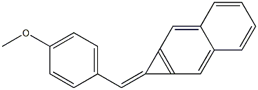 1-(4-Methoxyphenylmethylene)-1H-cyclopropa[b]naphthalene 구조식 이미지