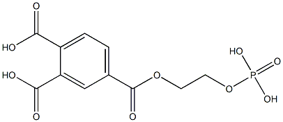 Phosphoric acid 2-(3,4-dicarboxyphenylcarbonyloxy)ethyl ester Structure