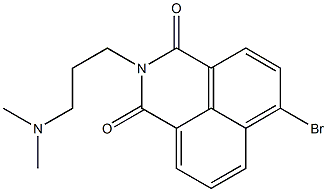 4-Bromo-N-[3-(dimethylamino)propyl]-1,8-naphthalenedicarboximide Structure