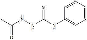 1-Acetyl-4-phenylthiosemicarbazide 구조식 이미지