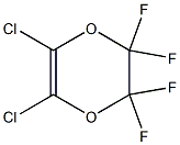 2,2,3,3-Tetrafluoro-5,6-dichloro-2,3-dihydro-1,4-dioxin 구조식 이미지
