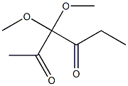 3,3-Dimethoxy-2,4-hexanedione Structure