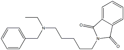 N-[5-(Ethylbenzylamino)pentyl]phthalimide 구조식 이미지