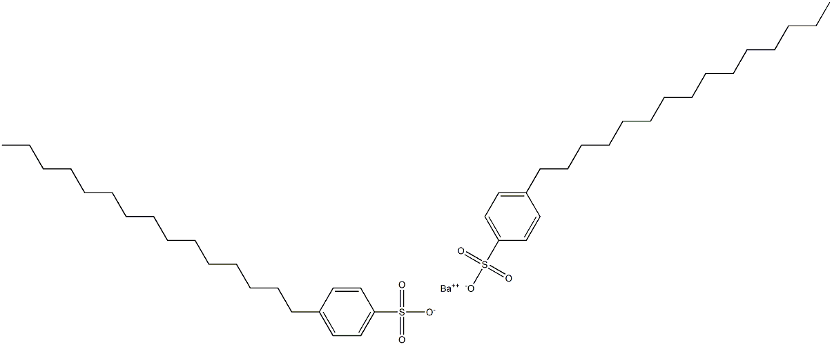 Bis(4-pentadecylbenzenesulfonic acid)barium salt 구조식 이미지