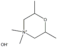 2,4,4,6-Tetramethylmorpholinium hydroxide 구조식 이미지