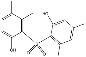 2,2'-Dihydroxy-4,5',6,6'-tetramethyl[sulfonylbisbenzene] Structure