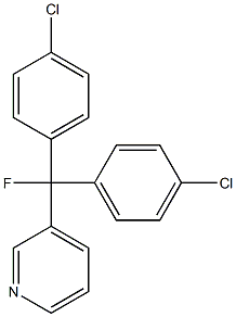 3-[Fluorobis(4-chlorophenyl)methyl]pyridine 구조식 이미지