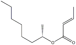 [E,(+)]-Crotonic acid (S)-1-methylheptyl ester Structure