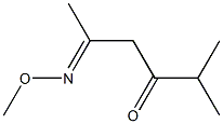 2-Methyl-5-(methoxyimino)-3-hexanone Structure