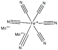 Manganese(II) hexacyanoferrate(II) Structure