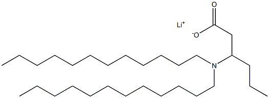 3-(Didodecylamino)hexanoic acid lithium salt Structure