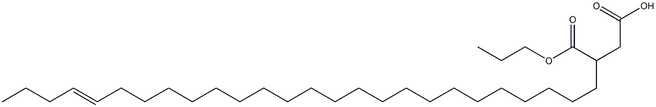 3-(22-Hexacosenyl)succinic acid 1-hydrogen 4-propyl ester Structure
