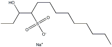 3-Hydroxytridecane-4-sulfonic acid sodium salt Structure