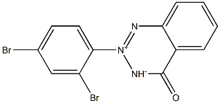 [[2-(2,4-Dibromophenyl)-4-oxo-3,4-dihydro-1,2,3-benzotriazin]-2-ium]-3-ide Structure