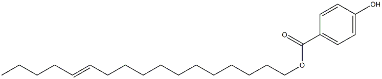 4-Hydroxybenzoic acid 12-heptadecenyl ester Structure