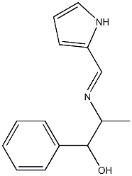 2-[[(2-Pyrrolyl)methylene]amino]-1-phenyl-1-propanol Structure