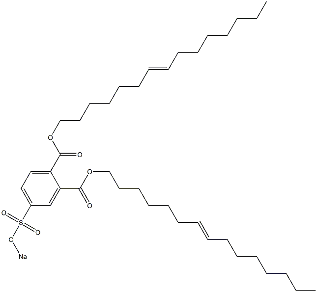 4-(Sodiosulfo)phthalic acid di(7-pentadecenyl) ester Structure