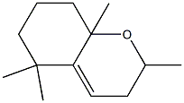 1,3,7,7-Tetramethyl-2-oxabicyclo[4.4.0]dec-5-ene 구조식 이미지