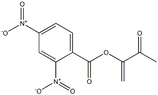 2,4-Dinitrobenzoic acid 1-methylene-2-oxopropyl ester Structure