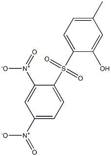 5-Methyl-2-[(2,4-dinitrophenyl)sulfonyl]phenol 구조식 이미지