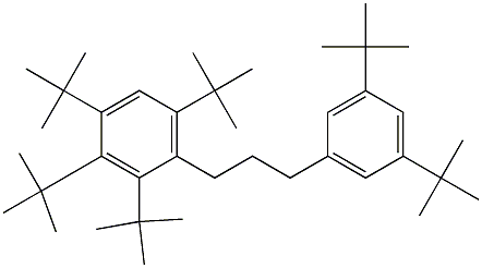 1-(2,3,4,6-Tetra-tert-butylphenyl)-3-(3,5-di-tert-butylphenyl)propane 구조식 이미지