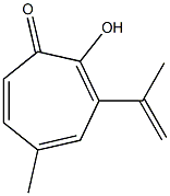 2-Hydroxy-3-(1-methylethenyl)-5-methyl-2,4,6-cycloheptatrien-1-one Structure