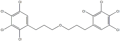 2,3,4,5-Tetrachlorophenylpropyl ether 구조식 이미지