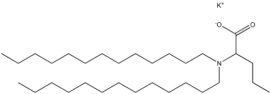 2-(Ditridecylamino)valeric acid potassium salt 구조식 이미지