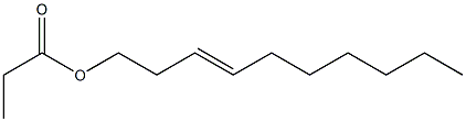 Propionic acid 3-decenyl ester 구조식 이미지