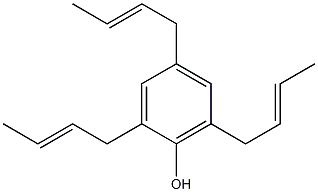 2,4,6-Tri(2-butenyl)phenol Structure