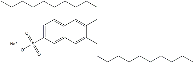 6,7-Diundecyl-2-naphthalenesulfonic acid sodium salt 구조식 이미지