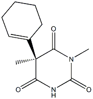 (5R)-1,5-Dimethyl-5-(1-cyclohexenyl)pyrimidine-2,4,6(1H,3H,5H)-trione 구조식 이미지