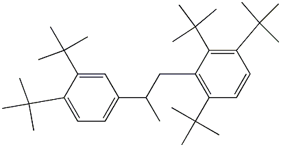 1-(2,3,6-Tri-tert-butylphenyl)-2-(3,4-di-tert-butylphenyl)propane Structure