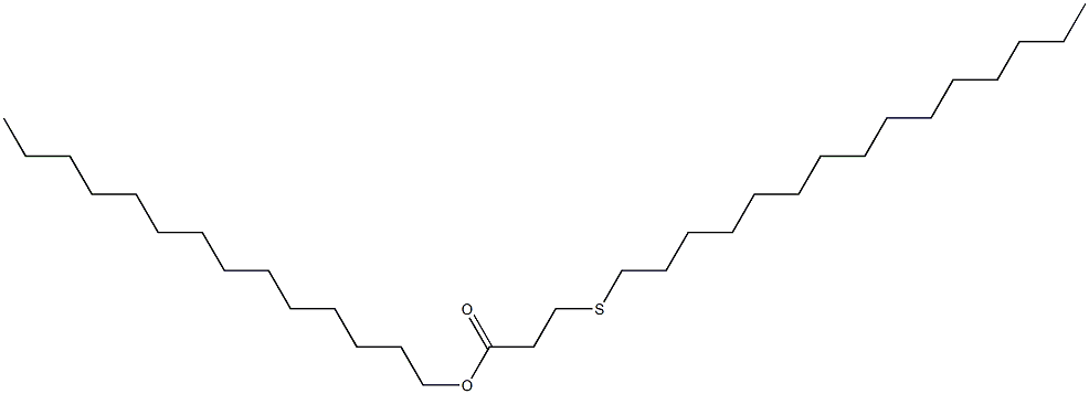 3-(Pentadecylthio)propionic acid tetradecyl ester Structure