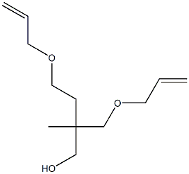 2-Methyl-4-(allyloxy)-2-(allyloxymethyl)-1-butanol Structure