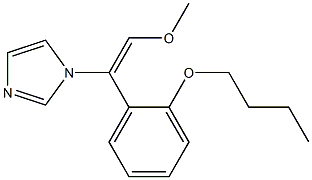 1-[(E)-2-Methoxy-1-(2-butoxyphenyl)ethenyl]-1H-imidazole Structure