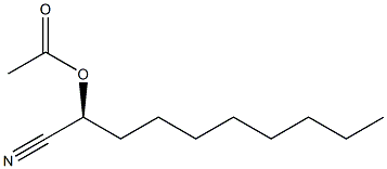 Acetic acid (1S)-1-cyanononyl ester Structure