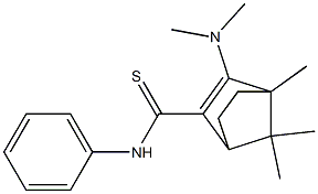 4,7,7-Trimethyl-3-(dimethylamino)-N-phenylbicyclo[2.2.1]hept-2-ene-2-carbothioamide Structure