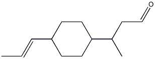 3-[4-(1-Propenyl)cyclohexyl]butanal 구조식 이미지