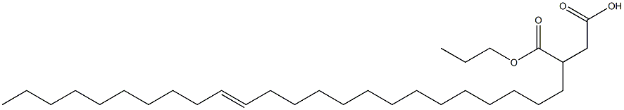 3-(14-Tetracosenyl)succinic acid 1-hydrogen 4-propyl ester 구조식 이미지
