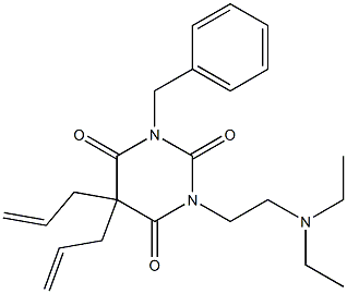 5,5-Diallyl-1-benzyl-3-[2-(diethylamino)ethyl]barbituric acid 구조식 이미지