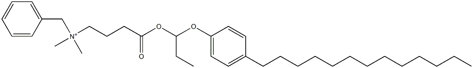 N,N-Dimethyl-N-benzyl-N-[3-[[1-(4-tridecylphenyloxy)propyl]oxycarbonyl]propyl]aminium Structure