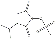 Methanesulfonic acid 2,5-dioxo-3-isopropyl-1-pyrrolidinyl ester 구조식 이미지