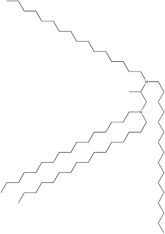 N,N,N',N'-Tetrahexadecyl-1,2-propanediamine 구조식 이미지