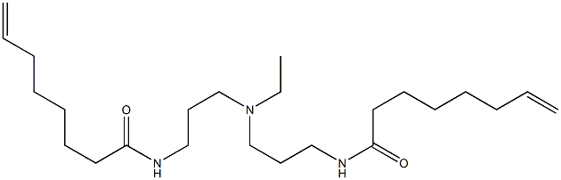 N,N'-[Ethyliminobis(3,1-propanediyl)]bis(7-octenamide) 구조식 이미지