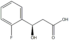 [R,(+)]-3-(o-Fluorophenyl)-3-hydroxypropionic acid 구조식 이미지