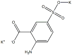 2-Amino-5-(potassiosulfo)benzoic acid potassium salt Structure