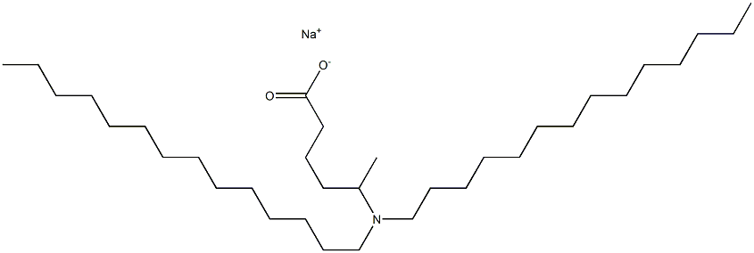 5-(Ditetradecylamino)hexanoic acid sodium salt Structure